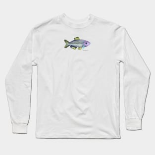 Zebra Danio Fish Long Sleeve T-Shirt